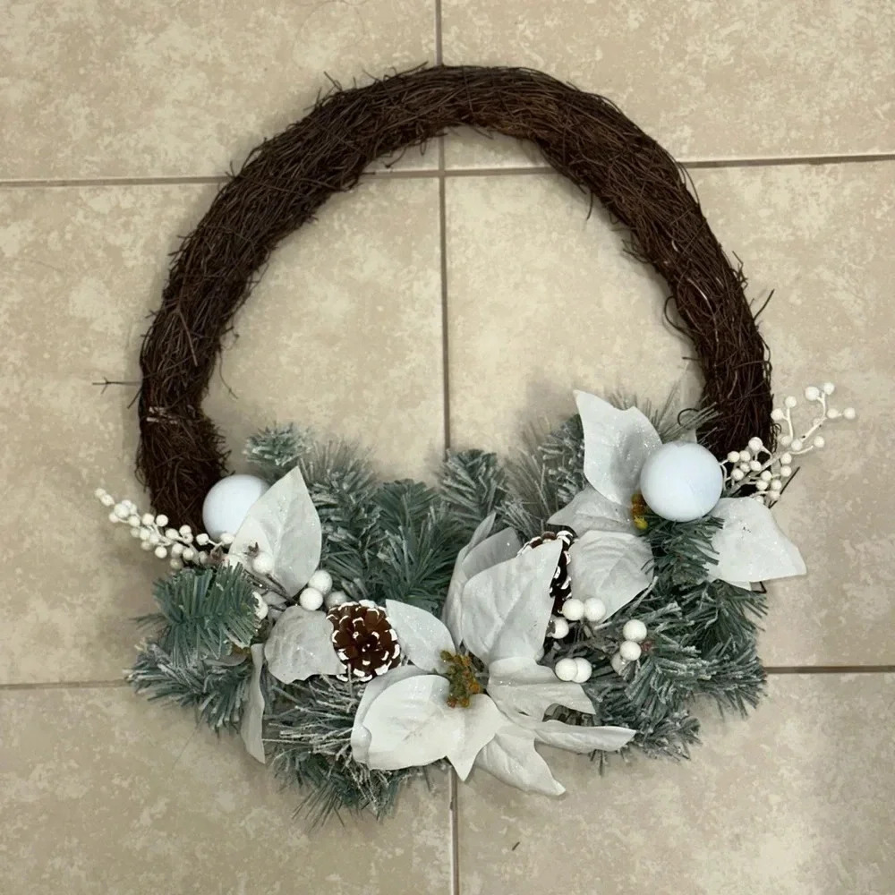 Christmas Holiday Door Wreath Decor‎
